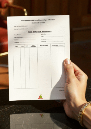 استمارة Fiche Diététique Individuelle