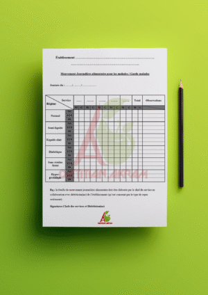 ورقة الحركة الغذائية اليومية للمرضى والمرافقين